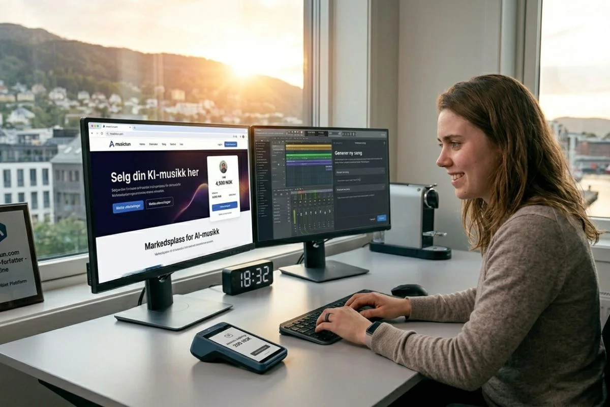 Nå kan du tjene penger på KI-musikk. Lanserer banebrytende markedsplass