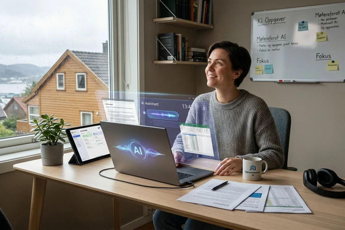 AI på hjemmekontoret. Hvordan kunstig intelligens endrer måten vi jobber på