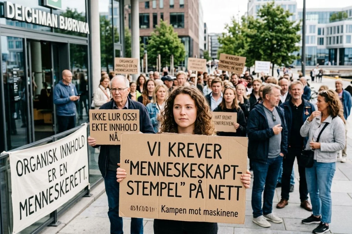 Nå krever nordmenn «Menneskeskapt-stempel» på nett