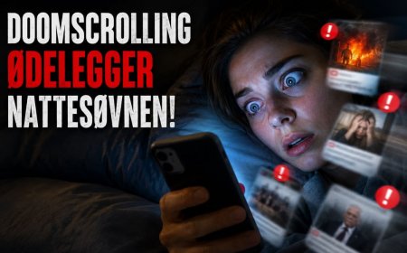 «Doomscrolling» ødelegger natte søvnen til nordmenn: Hjernen får aldri fred lenger