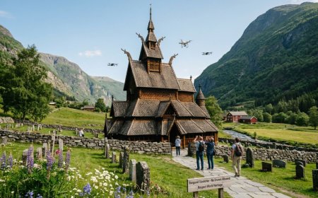 Frykter katastrofe: Søker om drone forbud over norske stavkirker