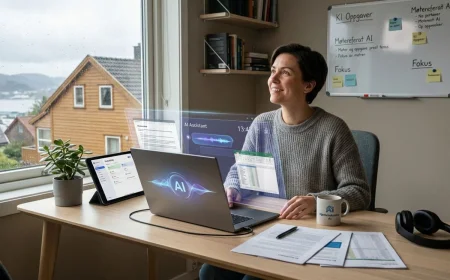 AI på hjemmekontoret. Hvordan kunstig intelligens endrer måten vi jobber på