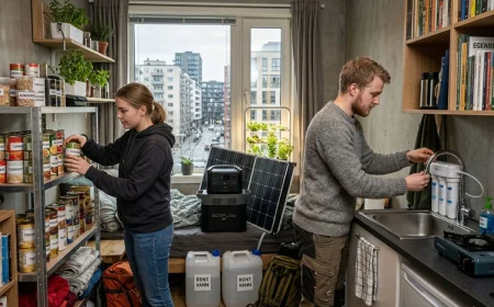 Urban ungdom rigger om leilighetene sine for krisetider