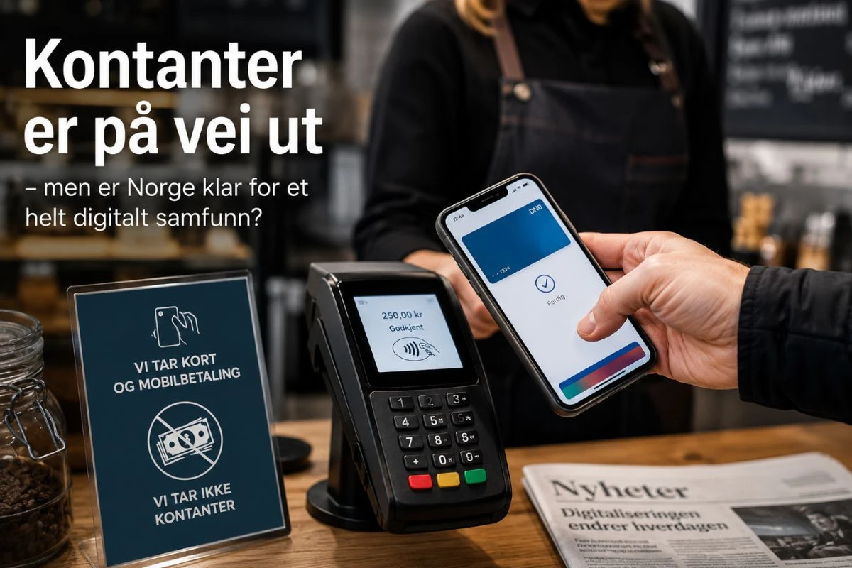 Kontanter er på vei ut - men er Norge klar for et helt digitalt samfunn?