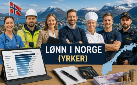 Lønnsnivå i Norge. En analyse av gjennomsnittlig inntekt