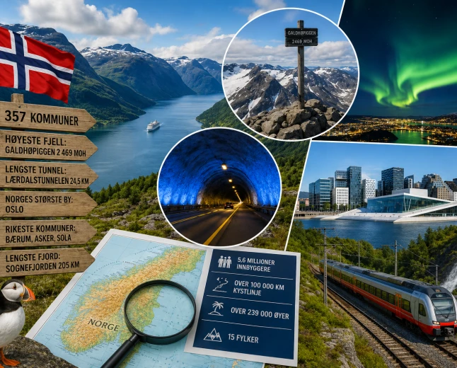 Visste du dette om Norge? 25 morsomme og interessante fakta om landet vårt